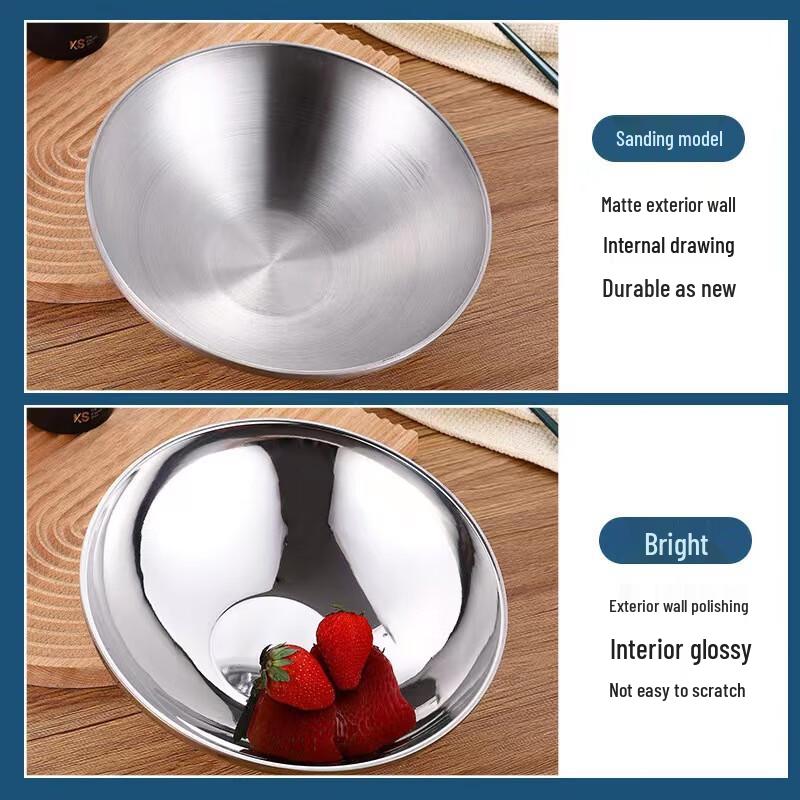 ZISIZ Edelstahl Doppelschicht Nudelschüssel