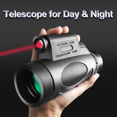 Hd Professional Monocular Powerful Binoculars Long Range Telescope With Lights Bak4 Zoom Portable Lll Night Vision