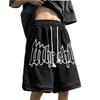 Summer Men Sweatpants Casual Loose Shorts Men's Beach Shorts Trousers Solid Color Drawstring Basketball Pants Sportswear Men