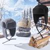Autumn and Winter New Outdoor Windproof Warm Comfortable Piled Thickened Winter Ear Protection Cold Can Be Worn by Men and Women