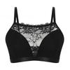 Sexy  Women's Vest-Style Lace Breathable Support and Gathering Sporty Bra