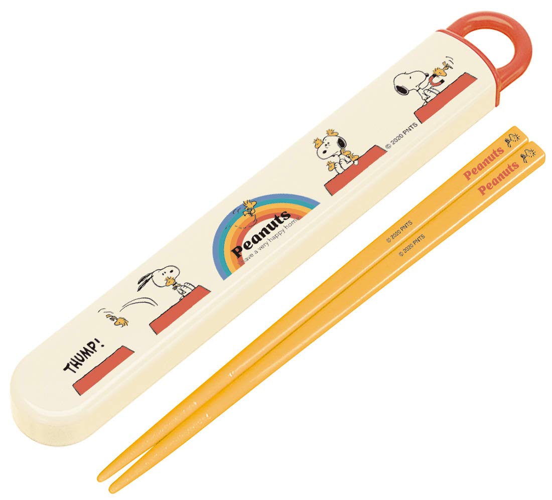 

Skater Antibacterial Chopsticks and Chopstick Case Peanuts Retro Snoopy Made in Children s Ag+ Set, Design, 16.5cm, ABS2AMAG, Japan-A