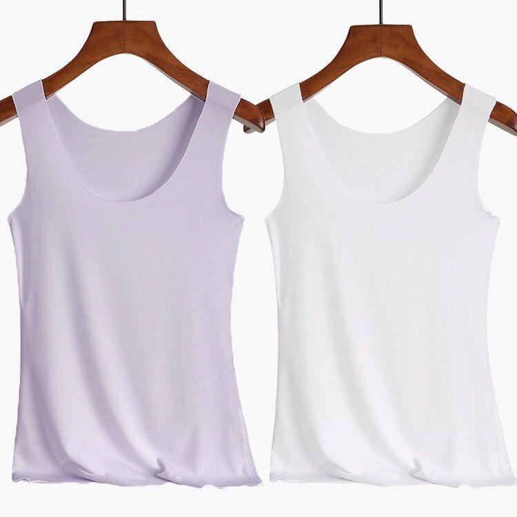 Women's Seamless Slim-Fit Modal Camisole – Plus Size Solid Color Spring/Summer Outerwear Base Layer