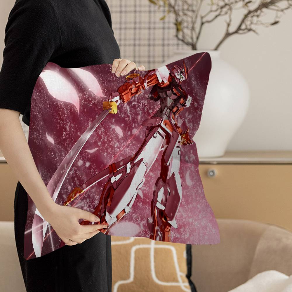 G-Gundam Cartoon R-Robot Maple Design Cushion Cover Happy Autumn Harvest decor Holiday Decorati Pillow Cover