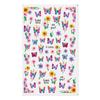 Purple Petals Nail Stickers Blossom Pink Nail Tips Decoration New Creative Decals  Nail Art