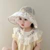 Summer Kids Sun Hat With Wide Brim Beach Shade For Toddler Girls Boys