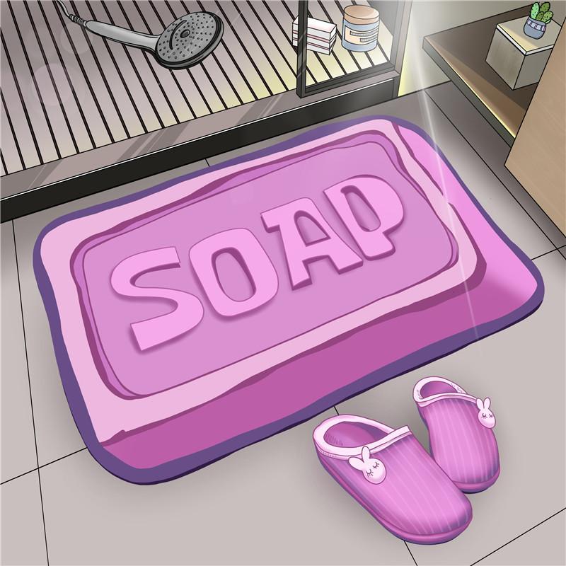 Diatom Mud Water Absorbing Floor Mat for Household Bathroom Anti-slip Quick Drying Foot Mat for Dirt and Wear Resistant Door Mat