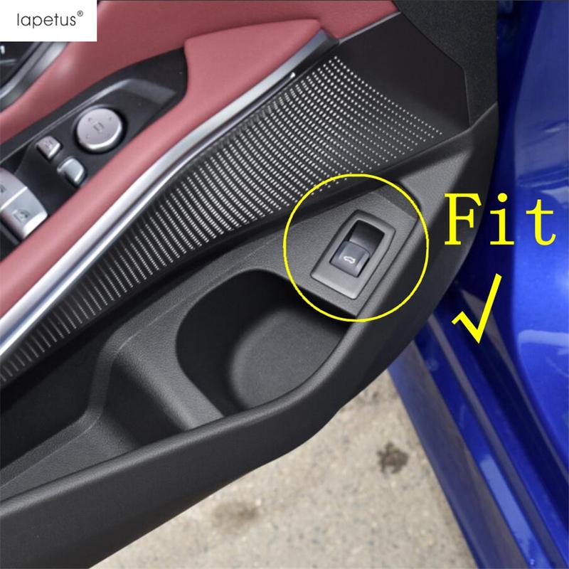 Car Interior Rear Trunk Tail Gate Switch Button Panel Cover Trim For BMW 3 Series G20 -2024 Matte / Carbon Fiber Accessories