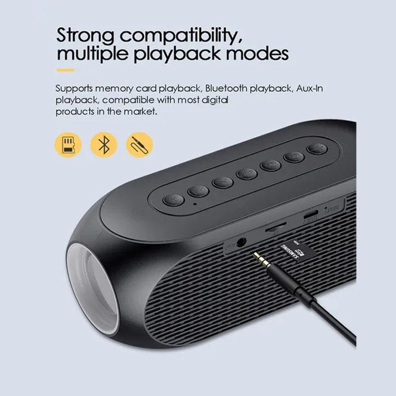 S8 Wireless Bluetooth Speaker Mirror Clock HD Led Multifunction Stereo Speakers Alarm Clock FM Radio TF Card Dual Alarm Clock