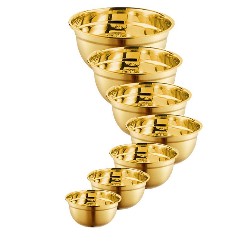 Stainless Steel Mixing Bowl with Lid & Non-slip Silicone Base