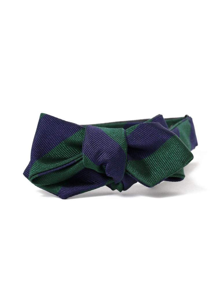 [BEAMS PLUS] Men's Regimental Bow Tie, Green, Size 0, 38440046107