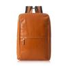 Zaino Business Elegante Doppio Uomo, Piccolo, Vera Pelle, Formato A4, VYA-1526, Cammello