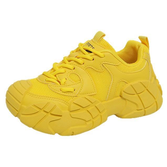 Mesh Forrest Gump shoes women's 2025 summer new thin thick-soled breathable casual moral training shoes heightening sports dad shoes