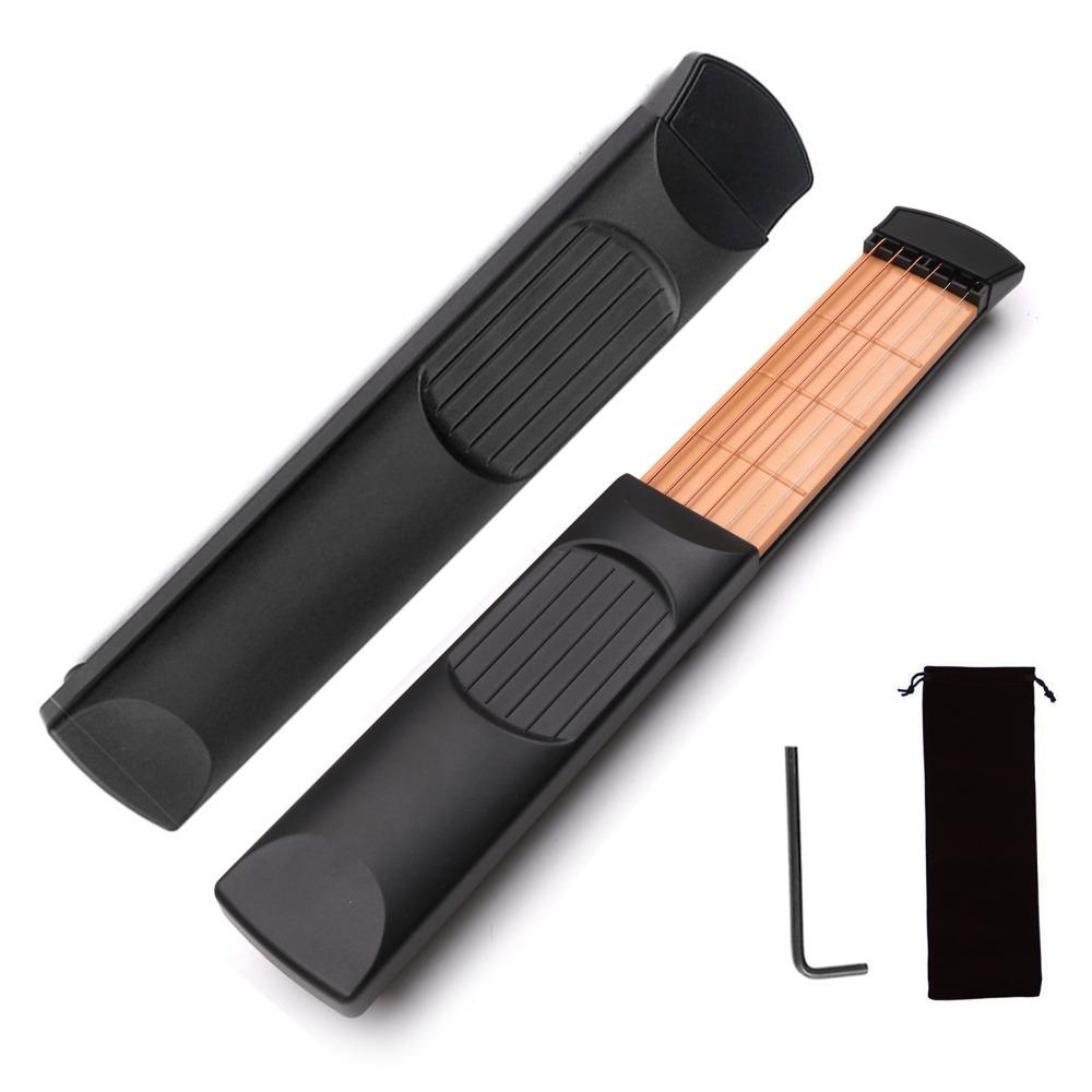 Portable Pocket Guitar 4/6 Fret Guitar Chord Trainer Finger Guitar Aid Tool  Beginners and Children
