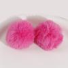 10pcs Rabbit Hair Ball 5.5cm Pompoms for Keychain DIY Bag Charm Plush Ball Applique Material Cap Hat Gloves Accessories