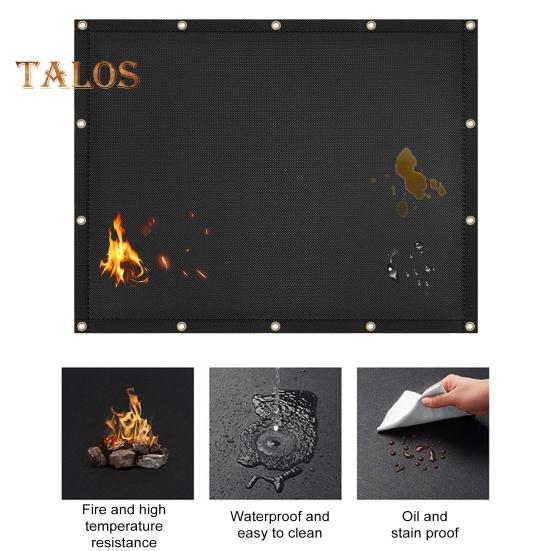 Feuerfeste Hitzeschild-Grillmatte für die Wand hinter dem Grill. Schützt Deckzaun vor Grillhitze, Herdwandschutz, Kühlschrank, Grillmatte, Zubehör für