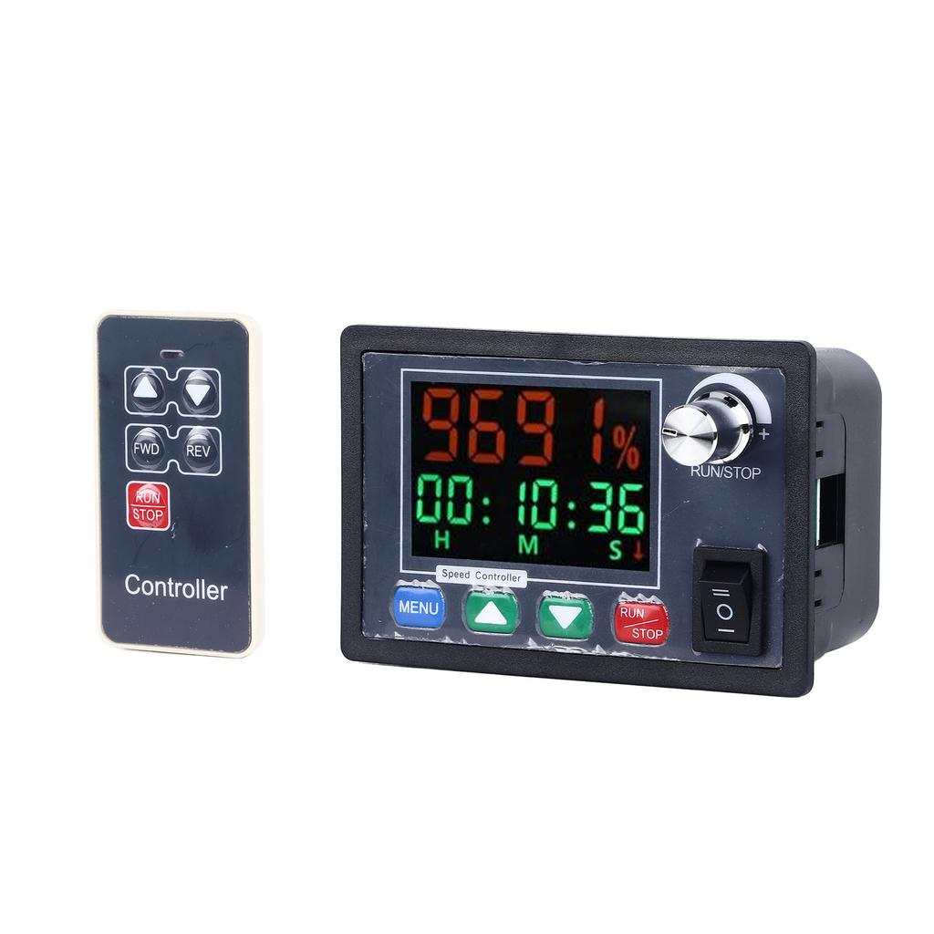 Motor Speed Regulator Color Screen Wireless Remote Control Governor Manual Auto Forward and Reverse Rotation DC 10‑55V