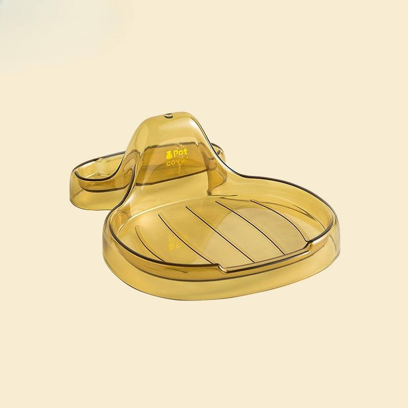 Shell Pot Lid Rack, Household Kitchen Storage Rack, Countertop Transparent Pot Lid Draining Rack, Cutting Board Spoon and Spatula Storage Rack