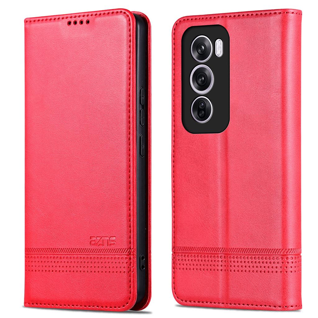 For Oppo Reno12 Pro 5G (Global) Case Cowhide Texture PU Leather Phone Shell