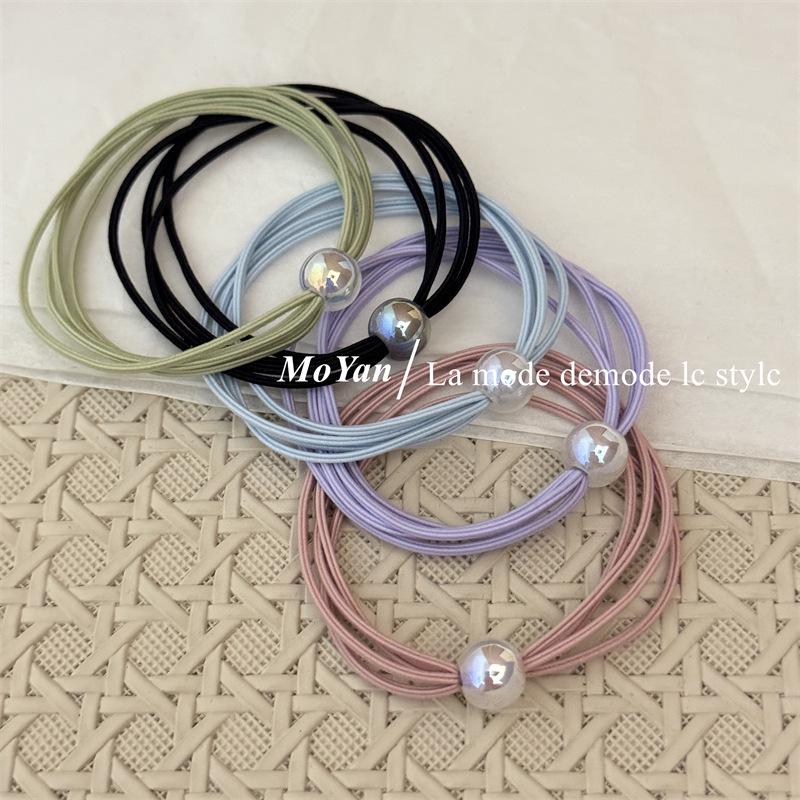 Korean-Style Elastic Hair Ties: Versatile Mori Design, Durable and Colorful for Ponytails