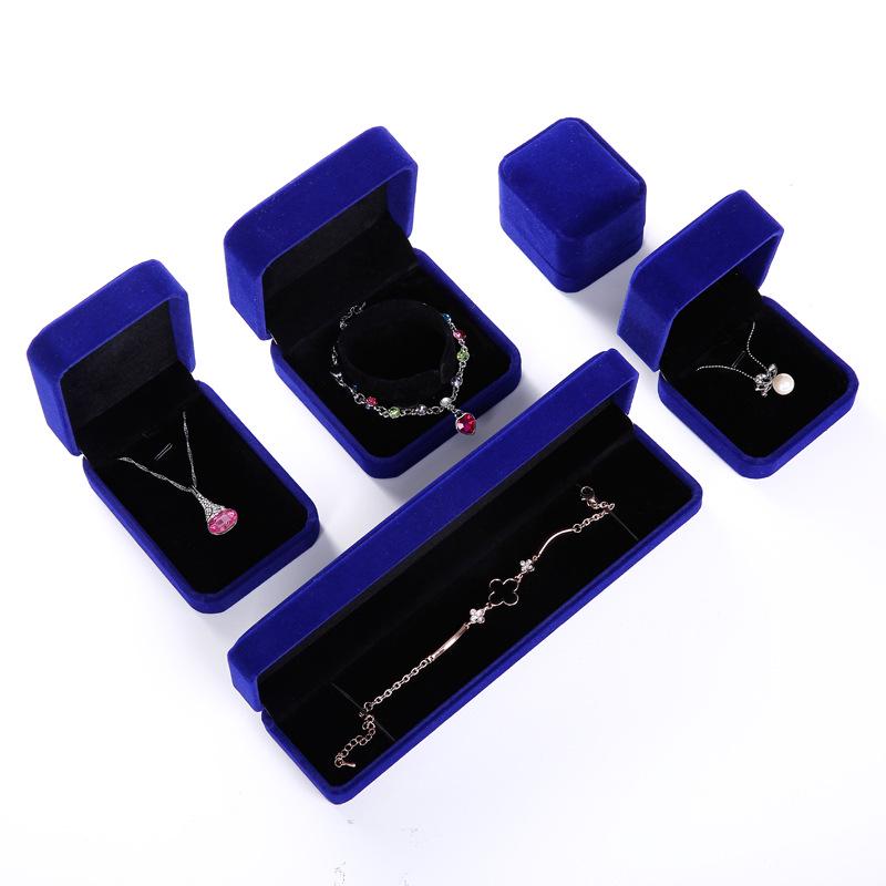 Velvet Jewelry Box for Necklaces, Pendants, Rings, Earrings, Studs, Bracelets