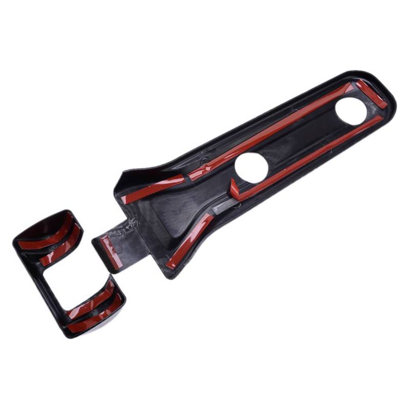 Set Heckklappe Ersatzradhalter Scharnier Verkleidung Schwarz Karbonfaser-Textur Kunststoff Passend für Jeep Wrangler JL 2018-2024