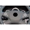 For Mercedes-Benz GLK 2009-12 Silver Aluminum Front Steering Wheel Sticker Trim