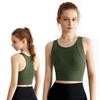 Solcy Sports High Cross Size Green Women's Bra, Support, One-Piece, Wireless, Non-Slip, Back, Moisture-Wicking, Quick-Drying, Comfortable, Stretch, M,