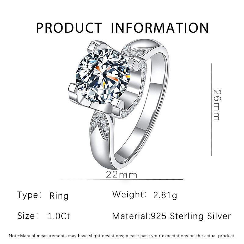 S925 Sterling Silver Bull Head Ring with Moissanite Diamonds, Adjustable Size, Simple Versatile Design. Size 6