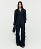 ADSB ANDERSSON BELL Knap Wool Lace-Up Wide Pants Apa769W(Black)