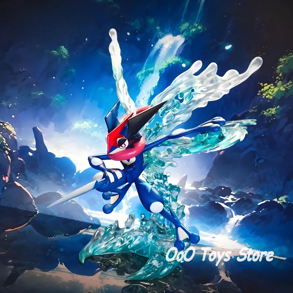 Fashnics Anime Pokemon Figure Emperor Greninja Action Figures Pvc Collection Model Toys For Children Gifts 16Cm/6.29In