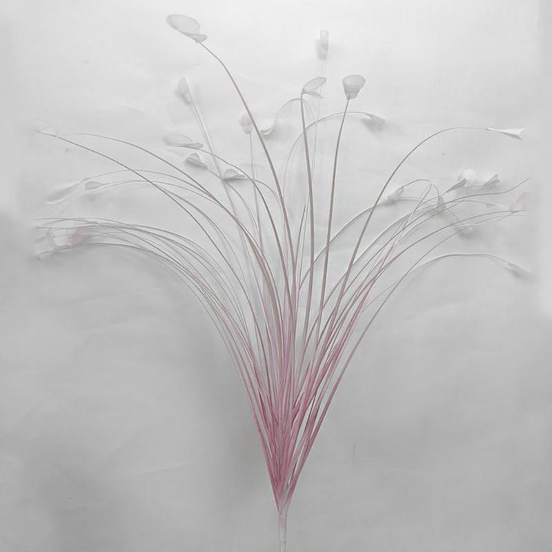 

1 шт. Полиэстер Декорация Имитация Павлиньей Травы Фотографический Пейзаж Цветочная Композиция Яркий 80 см 1PC темно-розовый