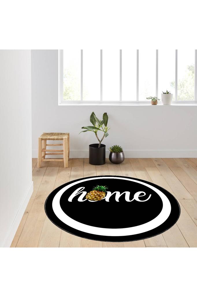 Eliana Home Washable Round Printed Carpet LNA7136