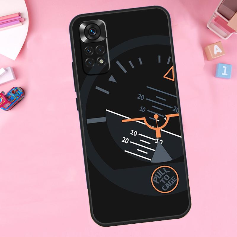 Flight Instruments Cockpit For Xiaomi Redmi Note 14 13 10 11 12 15 Pro Plus Phone Case For Redmi 15C 13C 12C 10C 14C 15