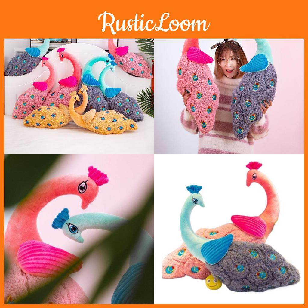 Peacock Animal Plush Toy With Fluffy Fabric For Kids Playroom And Gifts Doll