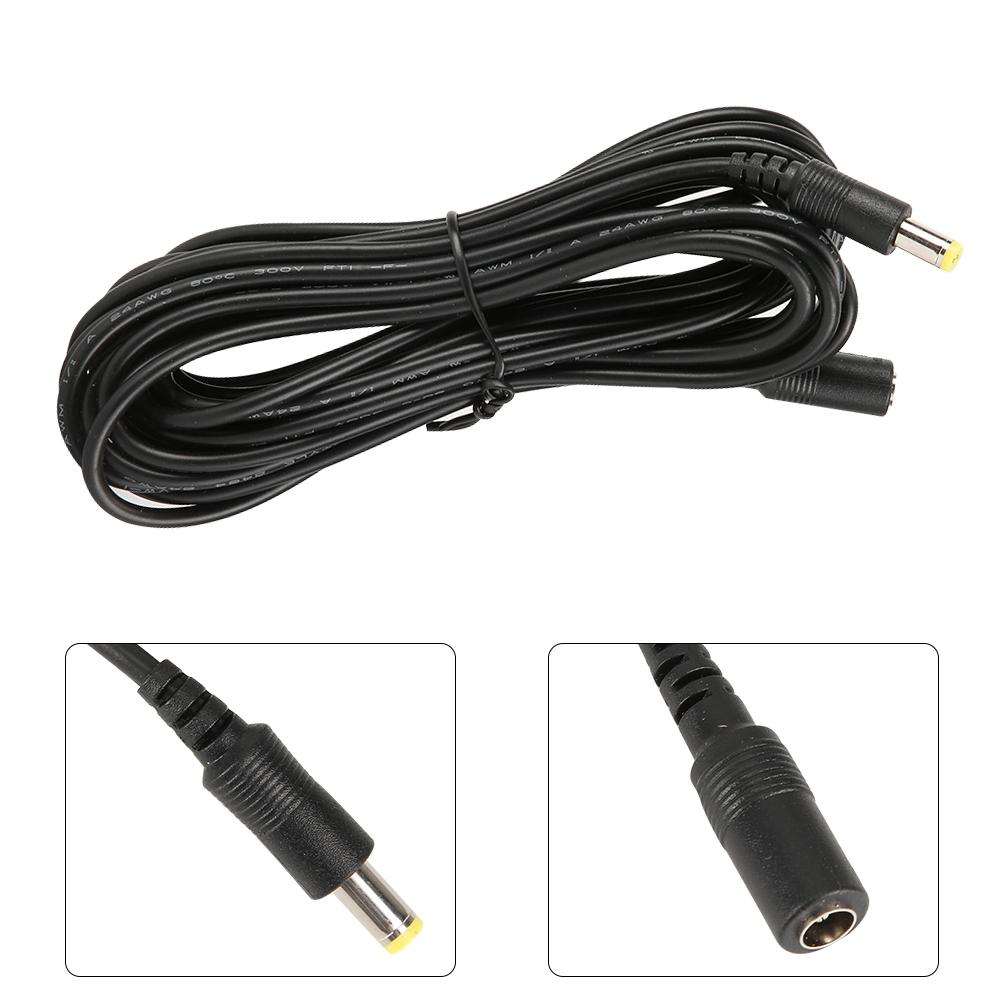 DC 12V 16.4ft Power Extension Cable for CCTV Camera LED Surveillance Camera