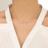 Europäische & Amerikanische Diamantbesetzte Wellen-Halskette - Eleganter, Vielseitiger, Hochwertiger Luxus-Schmuck für Damen