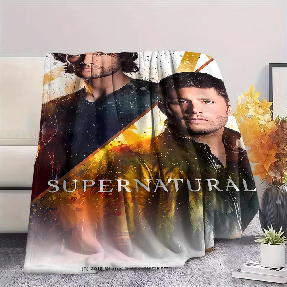 Supernatural Brothers Print Flannel Blanket,High Quality Comfortable for All Seasons,Home Decor,Warmth and Comfort,Perfect for Christmas Gifts