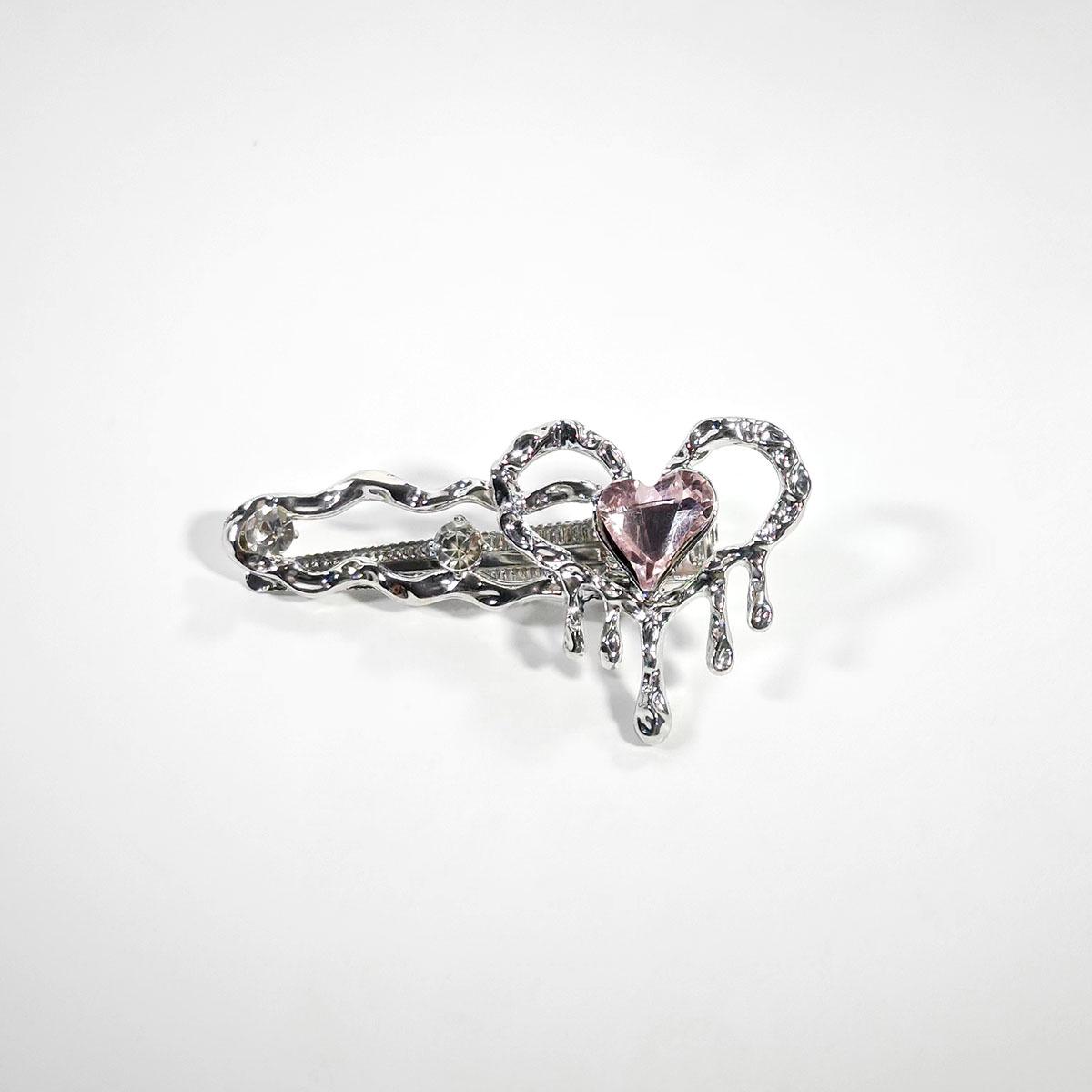 

Korean Alloy Bow Hair Clip with Niche Design - Elegant Duckbill Side Clip for Women розовый