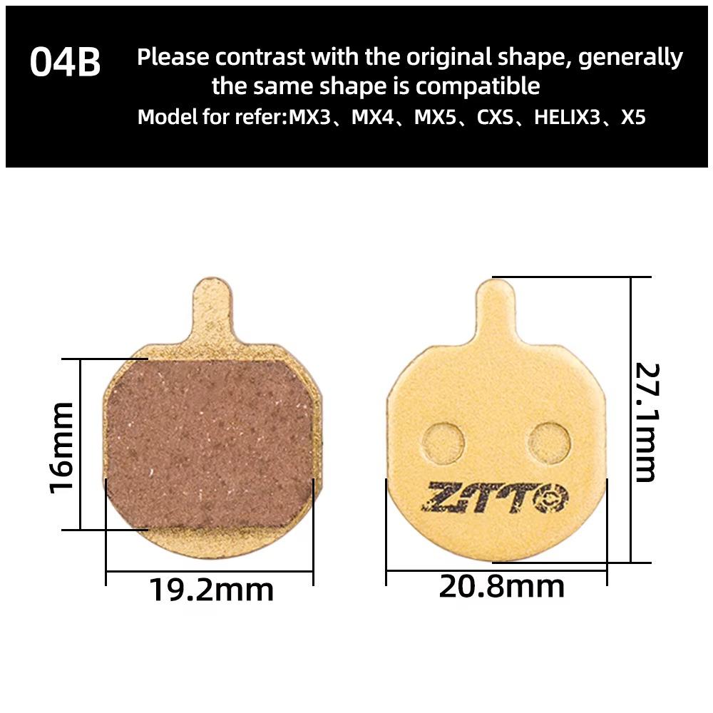 1 Pair Wear-resistant Disc Brake Pads Bicycle Accessories Copper Based