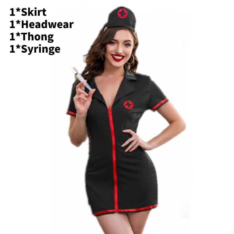 Costume Nurse Doctor Cosplay Dress Set Halloween Party Stage Gift Performance