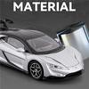 1/24 BYD Yangwang U9 Alloy Electric Sports Car Model Diecast Metal New Energy Racing Vehicle Car Model Sound Light Kids Toy Gift