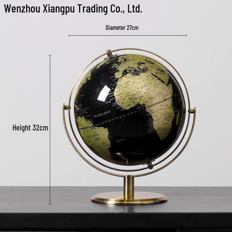 Light Luxury Globe Ornament for Office & Living Room Decor