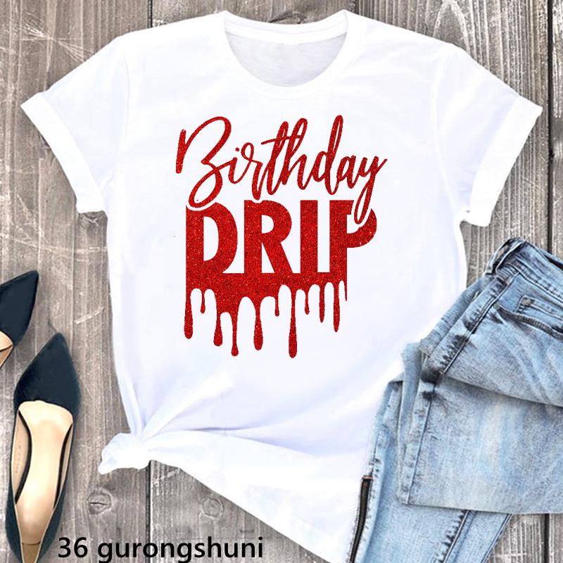 Golden Queen Are Born In July Letter Print Tshirt Unisex Birthday Gift T Shirt Femme High Shoe Tshirt Female Harajuku Shirt
