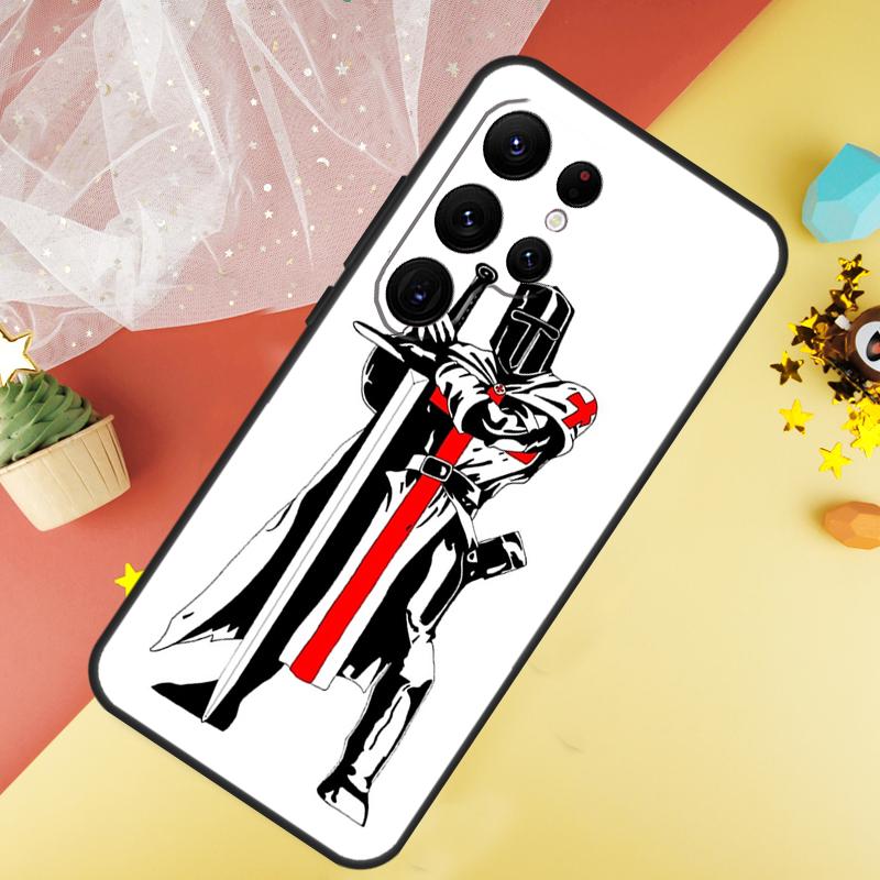 Christian Templar Knights Phone Case For Samsung Galaxy S25 S26 Ultra S21 S20 S22 S23 Ultra S10 Plus S24 FE Cover Coque