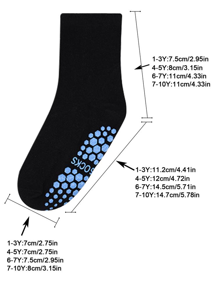 Toddler Socks With Grips For Boys Girls 15 Pairs Non Slip Sticky Crew Socks For 1-10 Years Baby Kids