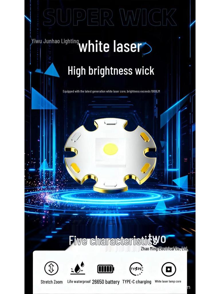 Super Bright Tactical Rechargeable Flashlight - High Power, Colorful, Portable, Long Range, Multifunctional with Electric Display