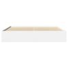 Bed Frame without Mattress White 180 x 200 cm Engineered Wood