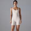 Sexy V-back Waist Jumpsuit, Yoga Uniform, One-piece Abdominal Compression, Tight Fitting Sports Back Jumpsuit For Women