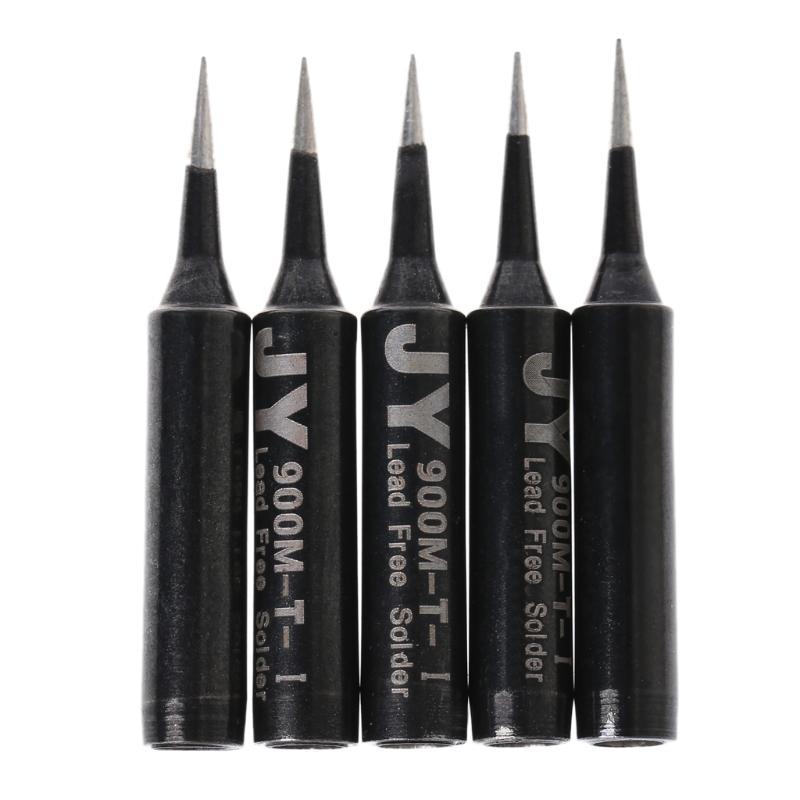 5 Pcs Solder Soldering Iron Tip 900M-T-SI Lead Free For Hakko Saike 936 852d+ 909D